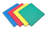 Norsk-Stor 240151 Reversible Recyclamat Multi-Purpose Foam Flooring, Multi-Color/Gray, 4-Pack