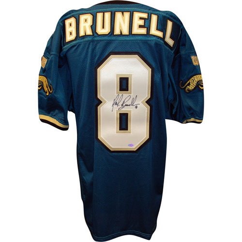 Mark Brunell Autographed Jacksonville Jaguars (Teal #8) Jersey