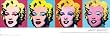 Andy Warhol Marilyns Pop Art Poster Print (Marilyn Monroe) 12x36