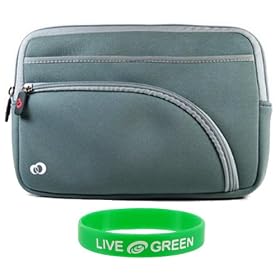 Samsung NC10-14GW 10.2-Inch Netbook Neoprene Sleeve Case - Tri-Pocket - Grey