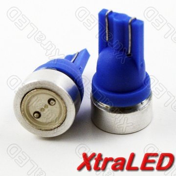 Lot of 5 T10 194 1W 8-14V LED - Blue