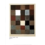 Professionally Framed Paul Klee Colour Table 1930 Art Poster Print - 22x28 with RichAndFramous Black Wood Frame