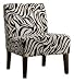 Homelegance Lifestyle Armless Lounge Chair, Zebra