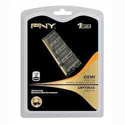 PNY OPTIMA 1GB  DDR 333 MHz PC2700  Notebook / Laptop SODIMM Memory Module MN1024SD1-333