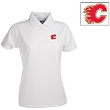 Antigua Calgary Flames Women's Exceed Polo Shirt Small