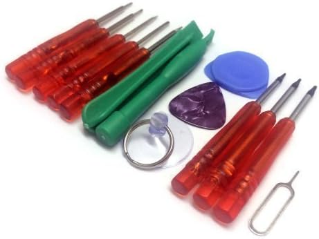Acentix® - 15 in 1 Repair Opening Tools Kit Screwdriver Set For iPhone 3,3GS,4,4S,5,5S,6 iPad 1,2,3,4 iPod iTouch PSP NDS, HTC, BLACKBERRY, NOKIA &amp; SAMSUNG