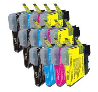 3x Set of 4 LC980/LC1100 Brother Compatible Printer