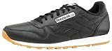 Reebok Mens Classic Leather Clean Trainer Black/White