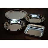 Deluxe 4 (Four) Stainless Steel Bakeware Set with Pizza Pan, 2 (Two) Pie Plates and Cake... by Home Naturals