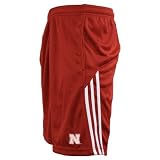 adidas Nebraska Cornhuskers Scarlet Team Logo Shorts