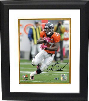 Knowshon Moreno signed Denver Broncos 8X10 Photo Custom Framed- Moreno Hologram