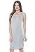 A+D® Womens Midi Loose Fitted Tank Top Dress with Scoop Neckline (S-XL)