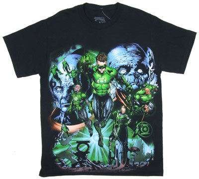  Green Lantern Movie Lanterns Fly Montage T-shirt