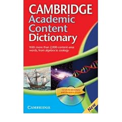 CAMBRIDGE ACADEMIC CONTENT DICTIONARY [WITH CDROM]BYCambridge University Press[Paperback] on Nov-2008