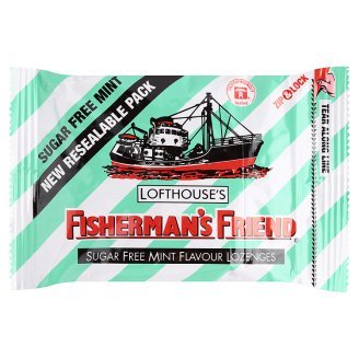 12 Packs of Fisherman's Friend Sugar Free Mint Cough Suppressant Lozenges, 40-Count 25g. Low Price