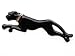 Black Panther Enamel Hound Golden Collar Jeweled Crystal Rhinestone Pin Brooch