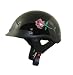 Women's Black Outlaw Fuck Off Rose Half Helmet