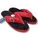 ARIZONA CARDINALS OFFICIAL LOGO PLUSH THONG SLIPPERS SZ M