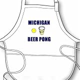 Michigan Beer Pong BBQ Apron