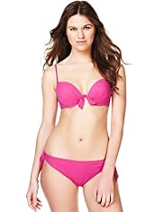 Textured Push-Up Underwired Bikini Top