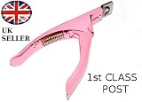 Health & Beauty Online Shop Ranking 171. INCLUDES FREE PAIR #1 Bestselling False Eyelashes on Amazon - Pink Nail Clipper Manicure Tool Acrylic Gel False Nail Clipper / Edge Cutter Tips Nail Professional
