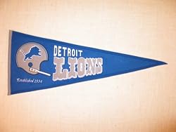 Detroit Lions - NFL Football Throwbacks (Pennants)