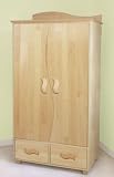 Natural Wooden Birch Nursery Armoire - ON SALE!