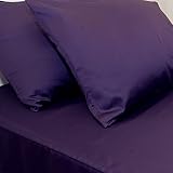 ELEGANCE 800 Thread Count Bed Sheet Set Egyptian Cotton Solid Purple Queen