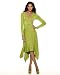 Shirred waist surplice dress
