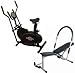 GYM MASTER Gym Package: EXERCISE BIKE - Cross Trainer 2 In 1+ AB SHAPER PRO EXERCISER - Sit Up Chair - Great Cardio And Fitness Workout