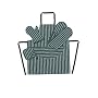 Rushbrookes Butchers Stripe Racing Green Double Oven Glove