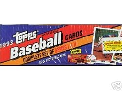 1993 TOPPS Baseball Cards Complete Factory Set : 825 Cards