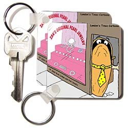 Click here to buy Londons Times Fish Fishing Deep Beneath Cartoons - Oyster Runs Pearl Jewelry Shop - Key Chains.