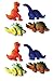 Dinosaur Cakes, Cupcakes, Cookies - Large Dinosaur Shaped Edible Hard Sugar Decorations (8 pcs)