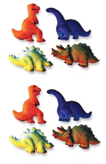 Dinosaur Cakes, Cupcakes, Cookies - Large Dinosaur Shaped Edible Hard Sugar Decorations (8... by Lucks