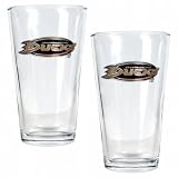 NHL Anaheim Ducks Two Piece Pint Ale Glass Set - Primary Logo