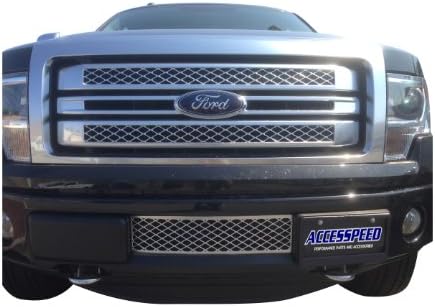 Ford F150 Grille Grill Lower Bumper Insert - Chrome EcoBoost Grilles 7002-1401-F 2009 2010 2011 2012 2013 2014