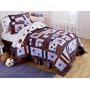 All Sports Twin Quilt with Pillow Sham