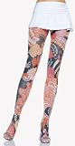 Opaque Multicolor Bohemian Prints Tights