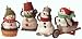 Race Down Main Street The Mitford Snowman Set of 4 2000 Hallmark Keepsake Ornament QXI5244