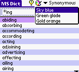 Synonymous Dictionary for MSDict Viewer downloadable Software