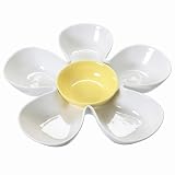 BIA Cordon Bleu White Daisy with Yellow Dip Bowl, Gift Boxed