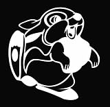 Thumper Die Cut Vinyl Decal Sticker 5 White