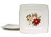Mikasa Italian Holiday Whiteware Holiday China Square Plates, Set of 4
