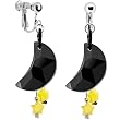 Handcrafted Austrian Moon and Stars Clip Earrings