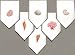 100% White Cotton Hand Embroidered Napkins Sea Shells Assorted 22x22 Inches Set of Six
