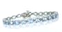 8.00ct Aquamarine and Diamond Bracelet in 14Kt White Gold