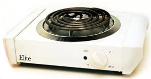 Maxi-Matic ESB-300X Elite Cuisine 750-Watt Single-Burner Electric Hot Plate, Black by Maximatic