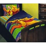 Disney Winnie The Pooh & Friends Bedding set - twin size Aloha Pooh comforter, sheet & pillowcase
