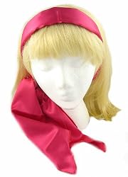 Head Band ~ Fuchsia Satin
